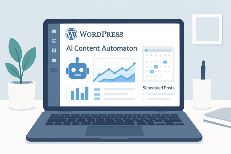 Automatizar blog WordPress con IA: panel de control con contenido programado