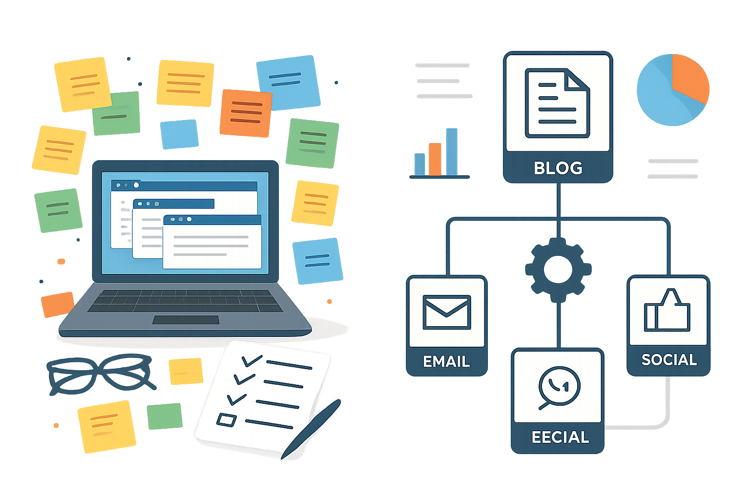 Comparación entre gestión manual de contenido SEO y flujo automatizado con herramientas SaaS