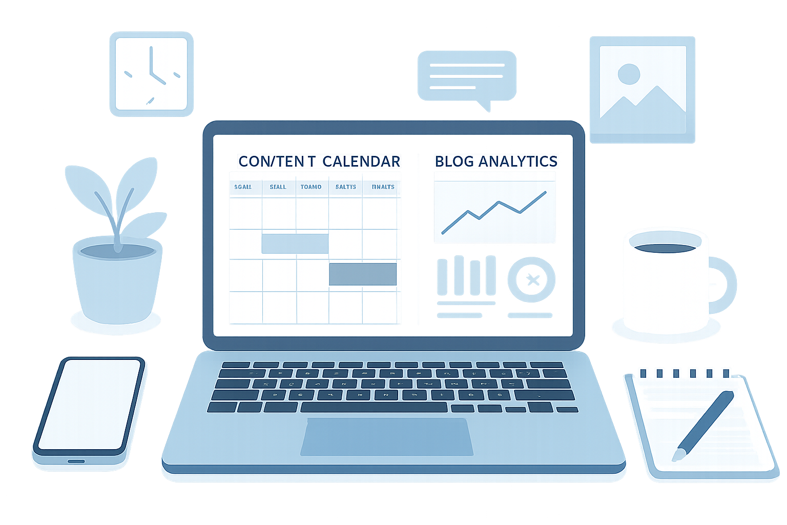 Estrategia de frecuencia de publicación en blog SaaS con calendario editorial